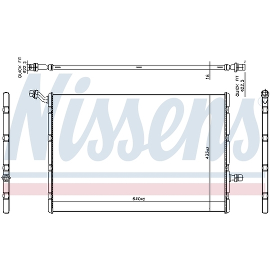 606292 - Low Temperature Cooler, intercooler 