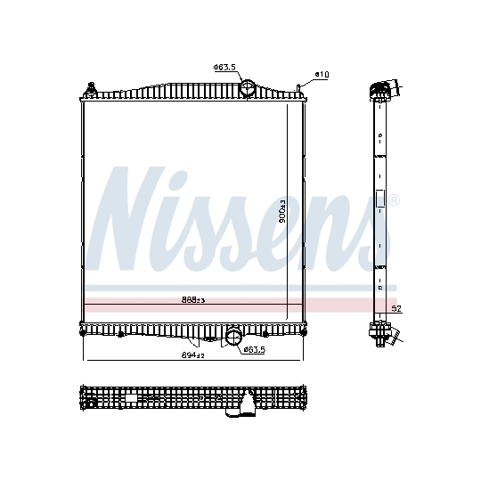 606368 - Radiator, engine cooling 