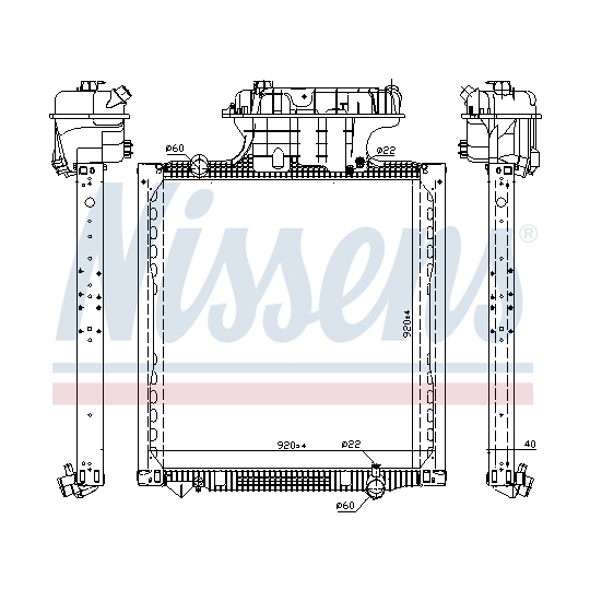 606224 - Radiaator, mootorijahutus 