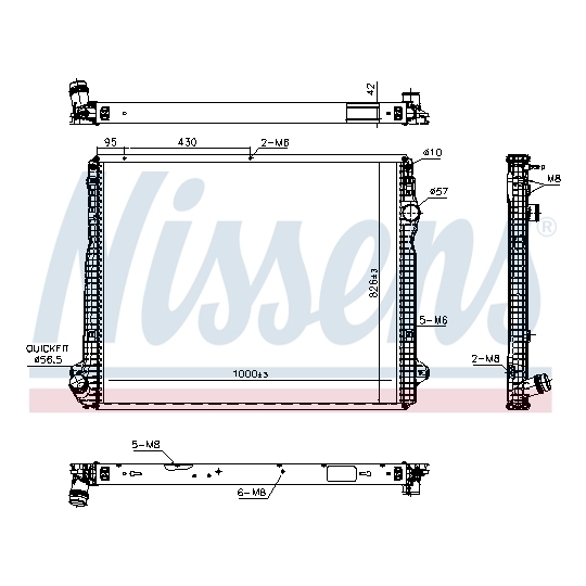 606322 - Radiaator, mootorijahutus 