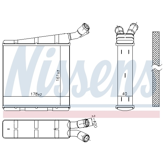 606334 - Radiator, engine cooling 