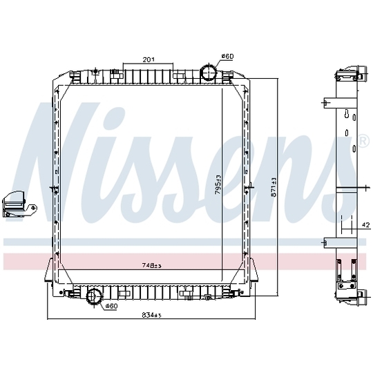 606285 - Radiator, engine cooling 