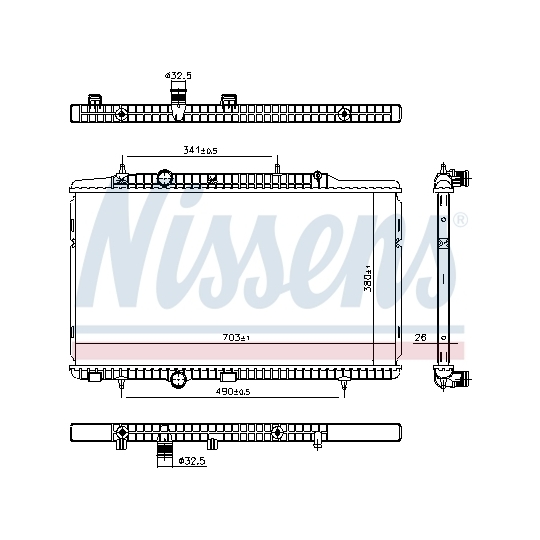 606405 - Radiaator, mootorijahutus 