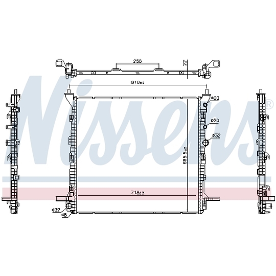 606981 - Radiator, engine cooling 