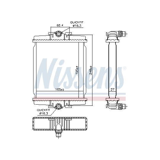 606863 - Radiaator, mootorijahutus 