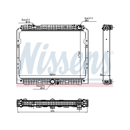 627003 - Radiaator, mootorijahutus 