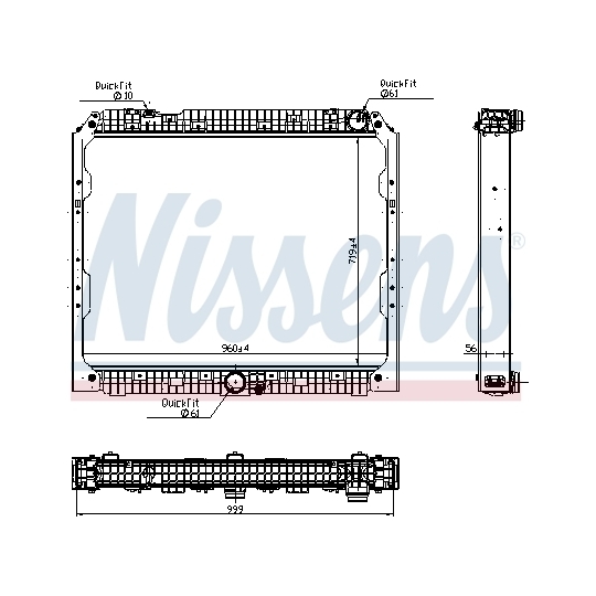 627002 - Radiator, engine cooling 