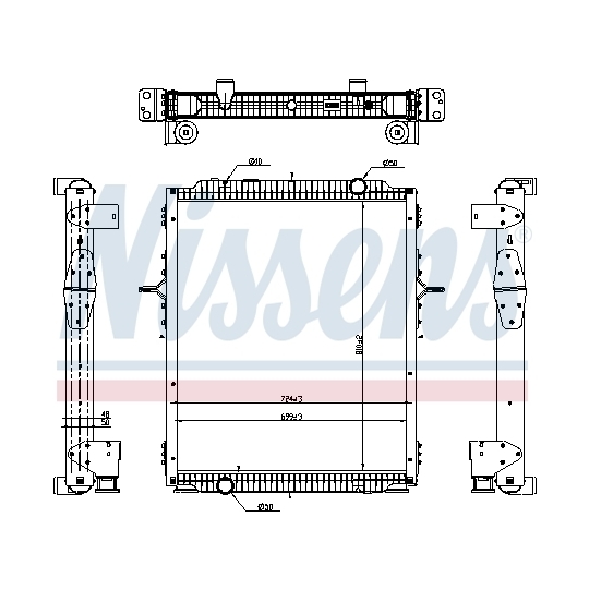 637878 - Radiator, engine cooling 