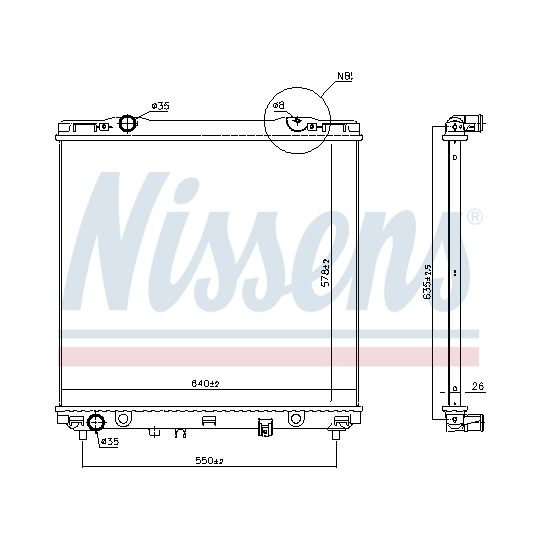 66773 - Radiator, engine cooling 