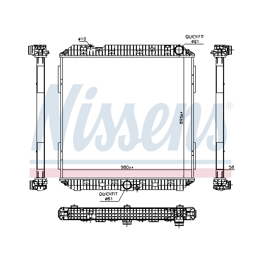 672930 - Radiator, engine cooling 