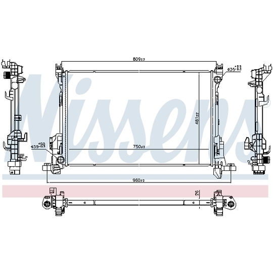 686807 - Radiator, engine cooling 