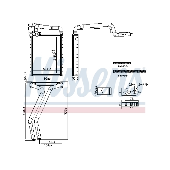 707297 - Heat Exchanger, interior heating 