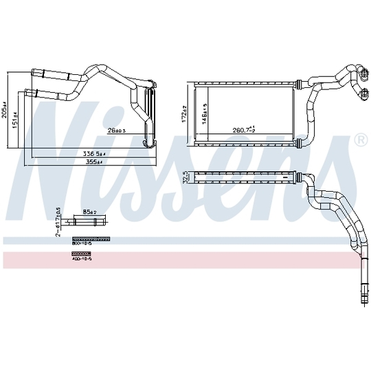 707300 - Heat Exchanger, interior heating 