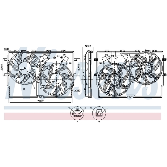 850002 - Ventilaator, mootorijahutus 