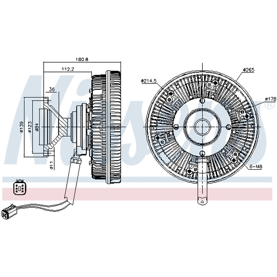 86165 - Sidur, radiaatoriventilaator 