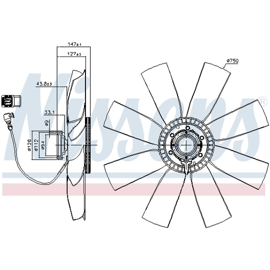 86236 - Sidur, radiaatoriventilaator 