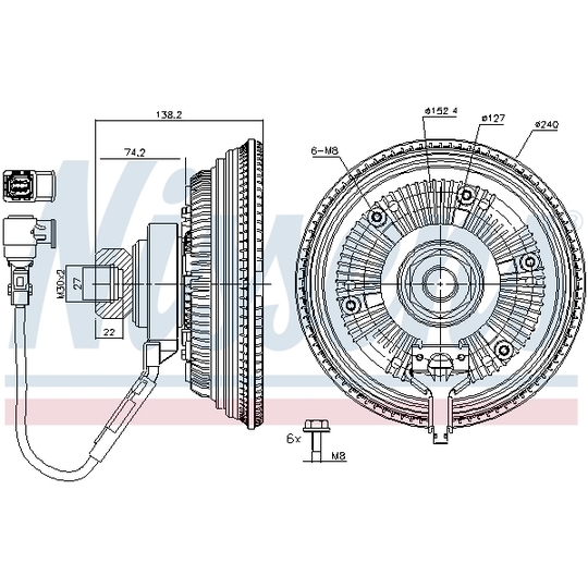 86237 - Clutch, radiator fan 