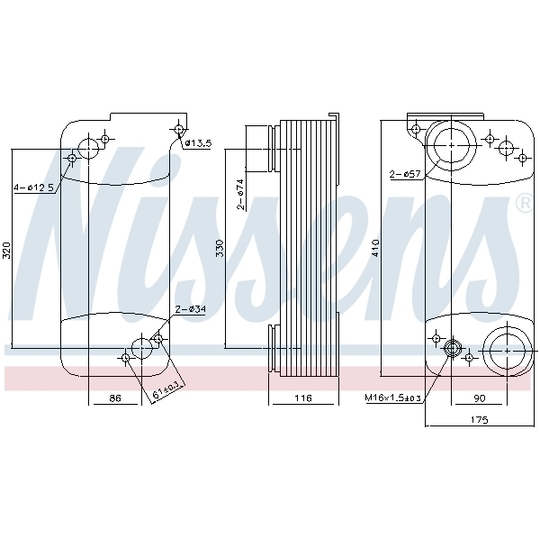 90768 - Oil Cooler, retarder 