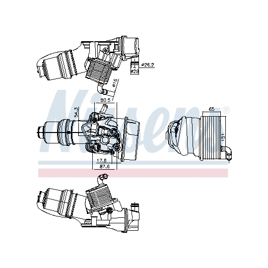 91309 - Oil Cooler, engine oil 