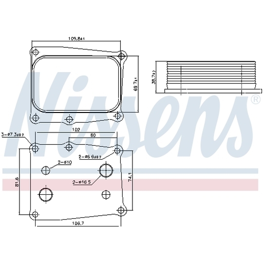 91377 - Oil Cooler, engine oil 