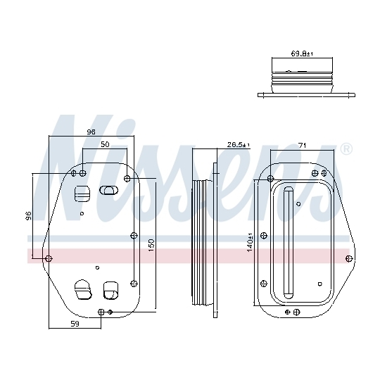 91360 - Oil Cooler, engine oil 