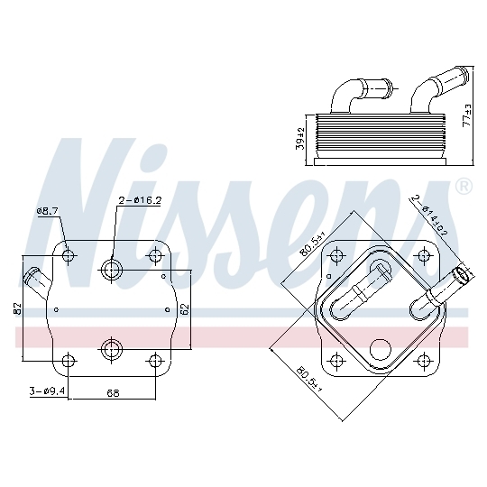 91378 - Oil Cooler, engine oil 