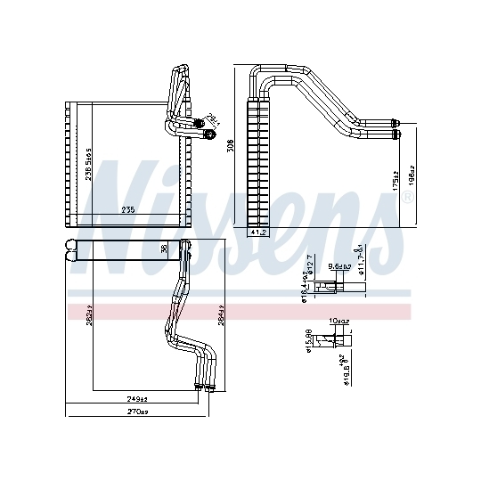 92372 - Evaporator, air conditioning 