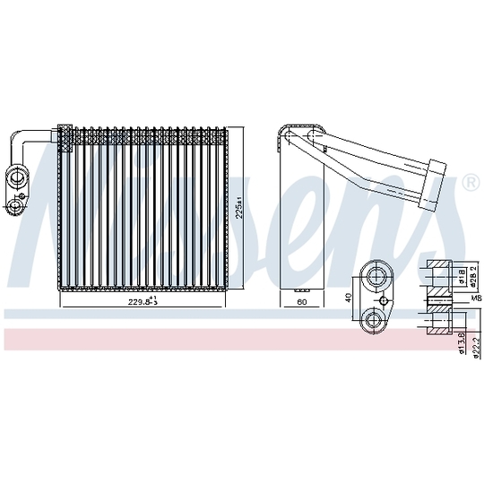 92297 - Evaporator, air conditioning 
