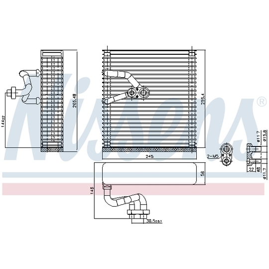 92384 - Evaporator, air conditioning 