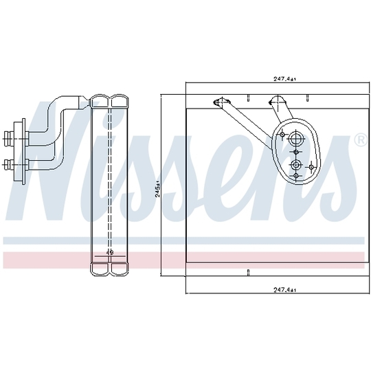 92388 - Evaporator, air conditioning 