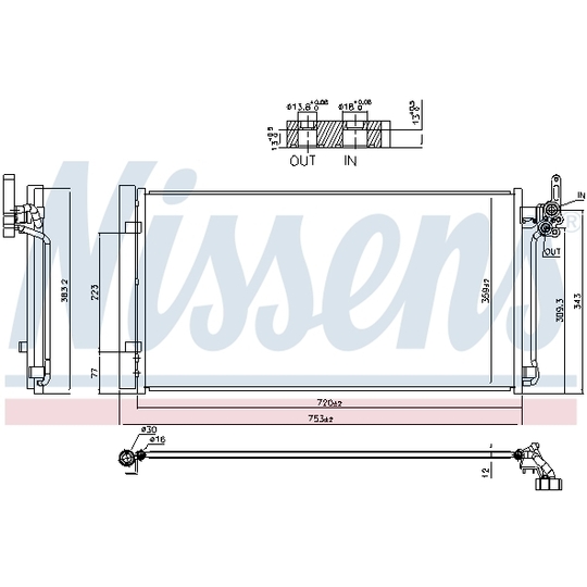 941287 - Condenser, air conditioning 