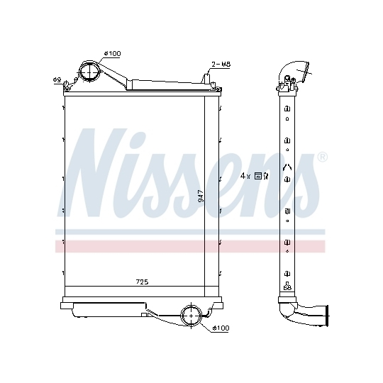 961185 - Intercooler, charger 