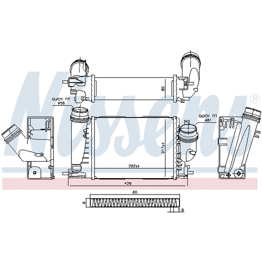 961289 - Kompressoriõhu radiaator 