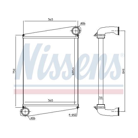 961259 - Intercooler, charger 