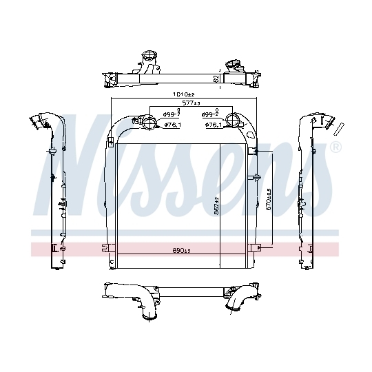 961440 - Intercooler, charger 