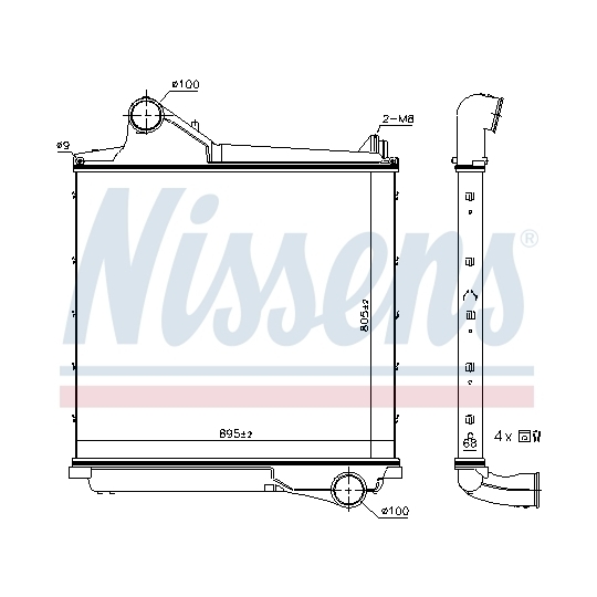 961555 - Kompressoriõhu radiaator 