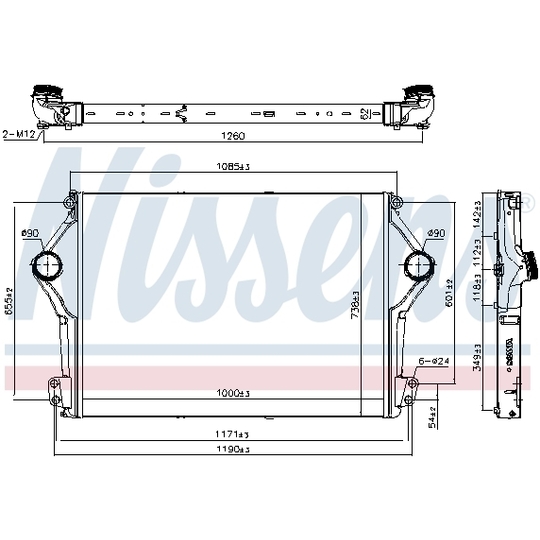 961262 - Intercooler, charger 