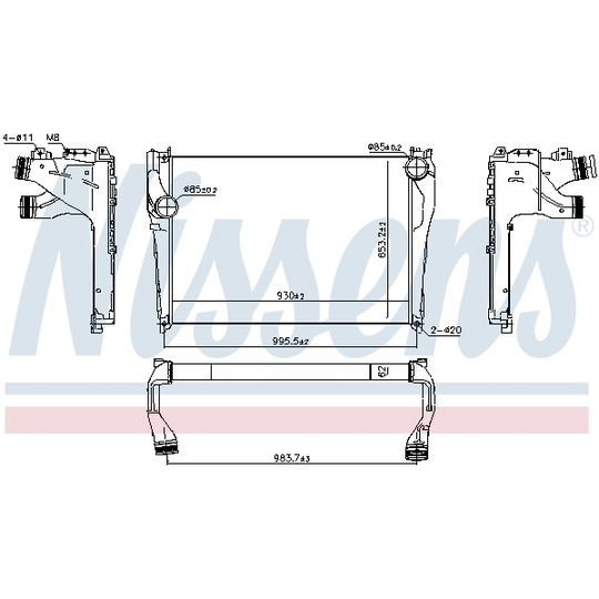 961564 - Intercooler, charger 