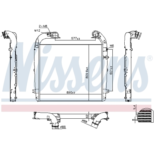 961439 - Intercooler, charger 