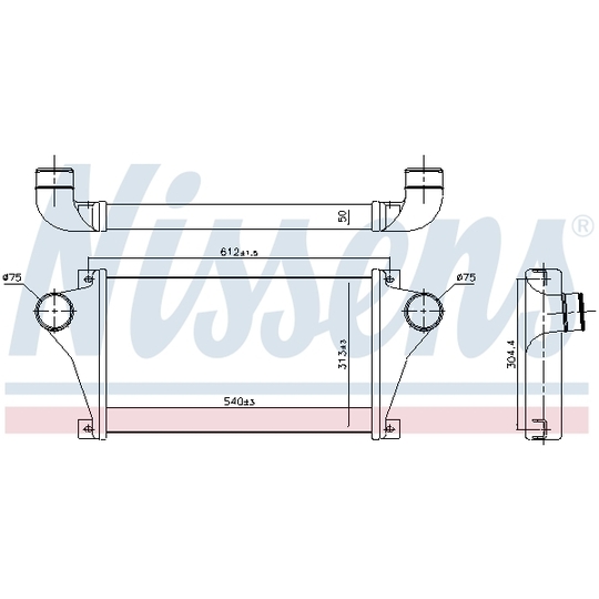 961255 - Intercooler, charger 