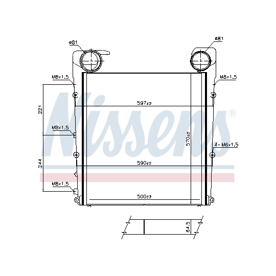 961552 - Kompressoriõhu radiaator 