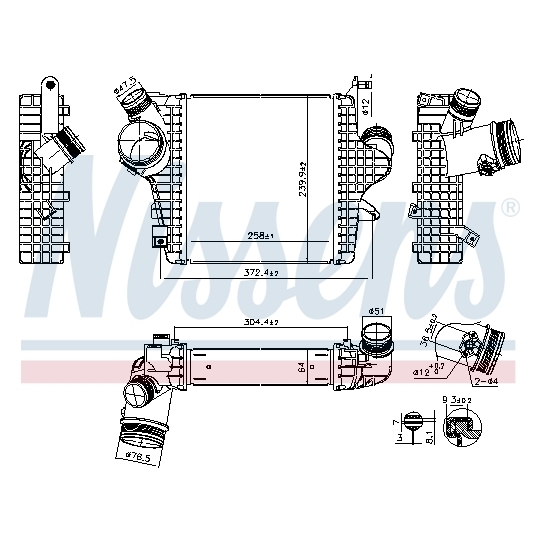 961304 - Intercooler, charger 