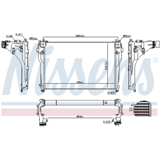 961565 - Intercooler, charger 