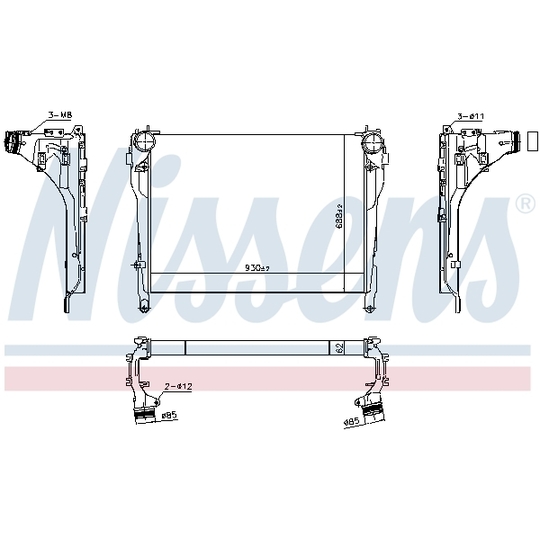 961566 - Kompressoriõhu radiaator 