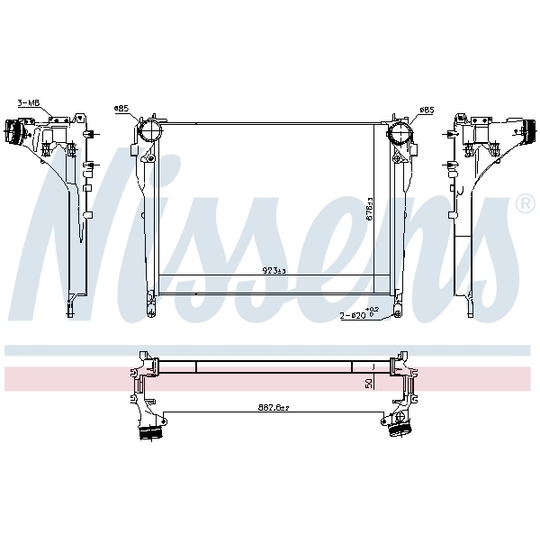 961571 - Kompressoriõhu radiaator 