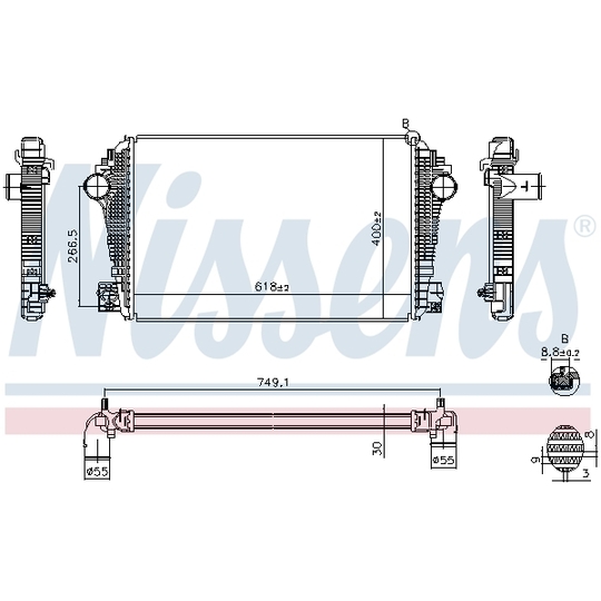 961601 - Intercooler, charger 