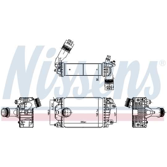 961602 - Intercooler, charger 