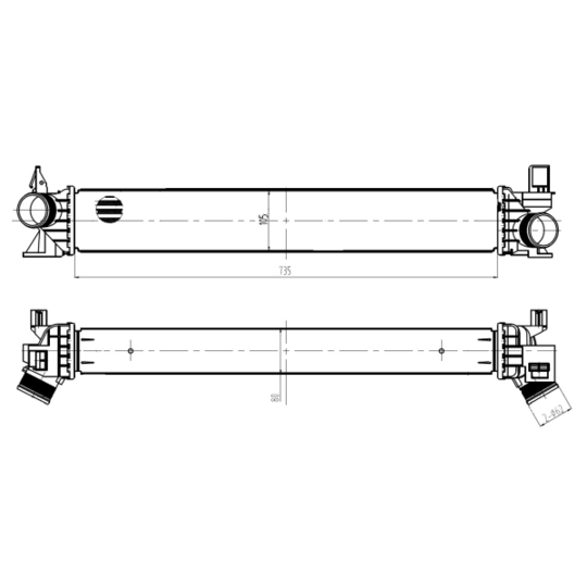 309034 - Intercooler, charger 