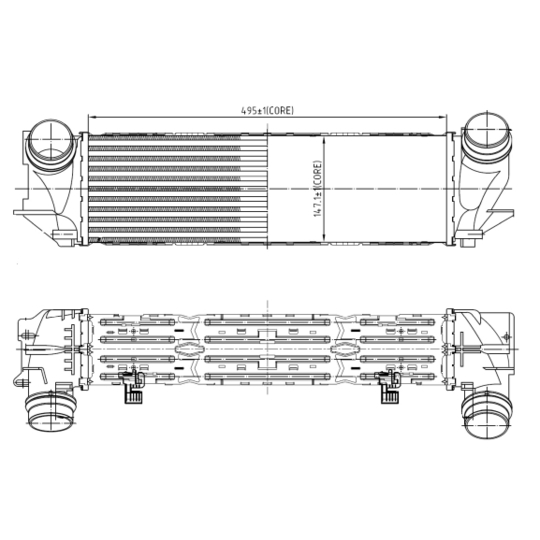 309065 - Intercooler, charger 