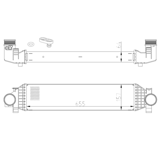 309068 - Intercooler, charger 